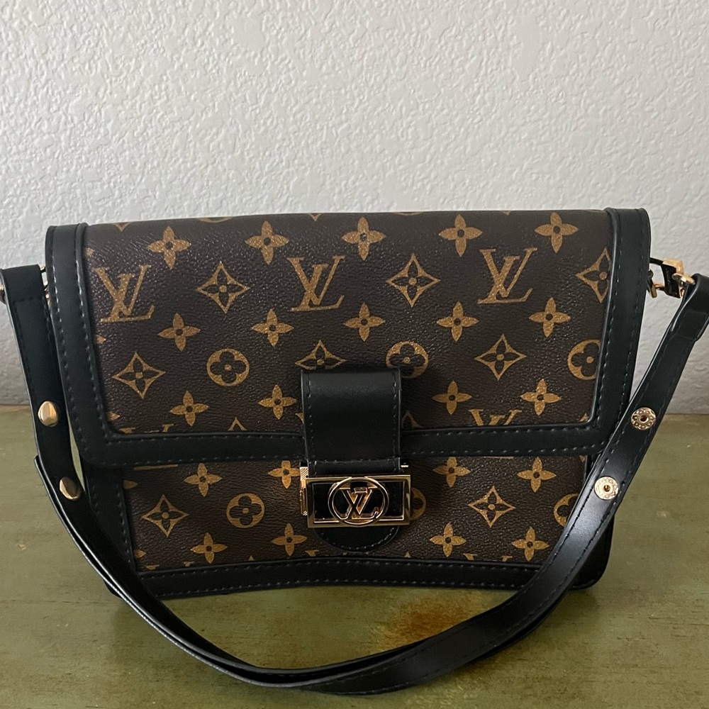 Brown and Black Monogram ShoulderBag